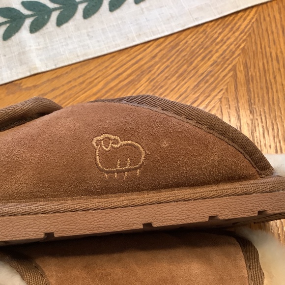 LAMO Ladies Sheepskin Wrap Slippers Chestnut Size XL. 9-10 - Picture 11 of 12